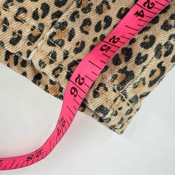 Anthropologie Pilcro The Wanderer Mid Rise Relax Leg Jeans Leopard Size 31 - Picture 11 of 11